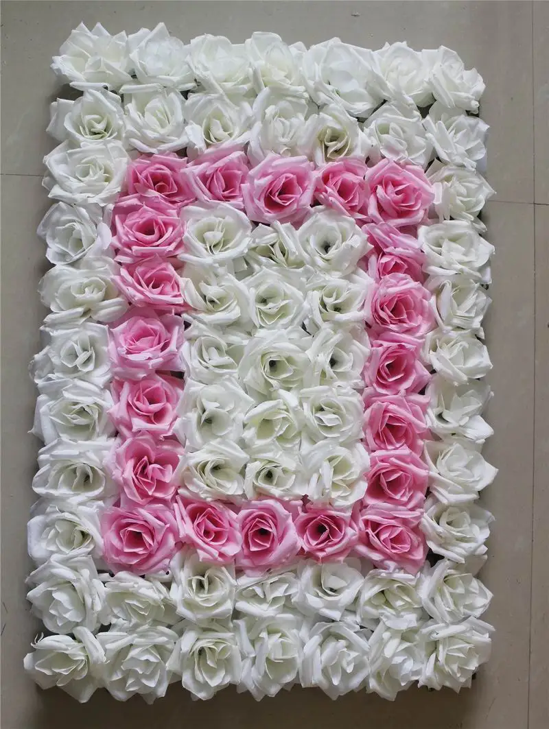 spr 4 letter lot love artificial flower wall set wedding background 4 letter flower