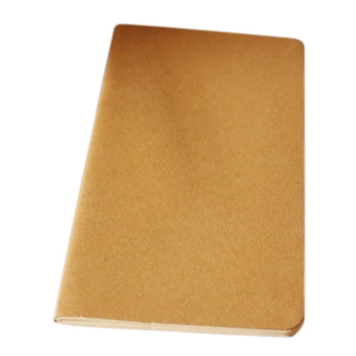 Perfect-Kraft paper Notebook Blank Notepad Book Vintage Soft Copybook Daily Memos 210*110mm Brown Perfect-Kraft paper Notebook Blank Notepad Book Vintage Soft Copybook Daily Memos 210*110mm Brown