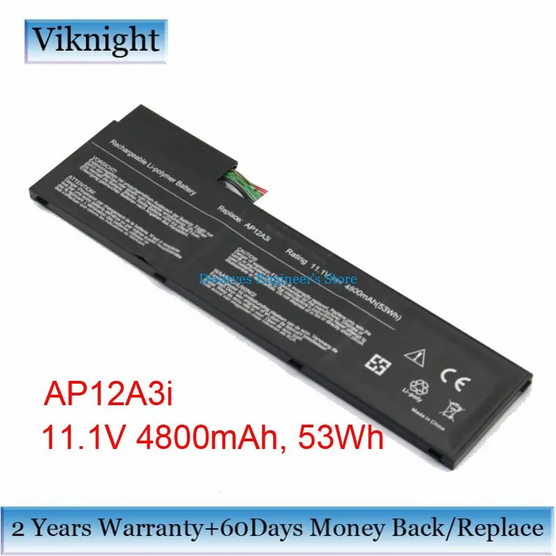 6 ячеек AP12A3i Аккумулятор для ноутбука Acer Aspire M3 M5 AP12A31 AP12A4i аккумулятор 4800 мАч 53Wh