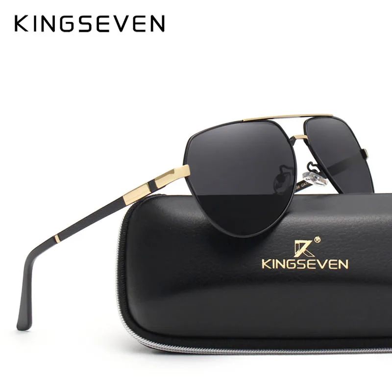 

KINGSEVEN Brand Fashion Design Sunglasses Men Polarized UV400 Eyes Protect Sports Sunglasses