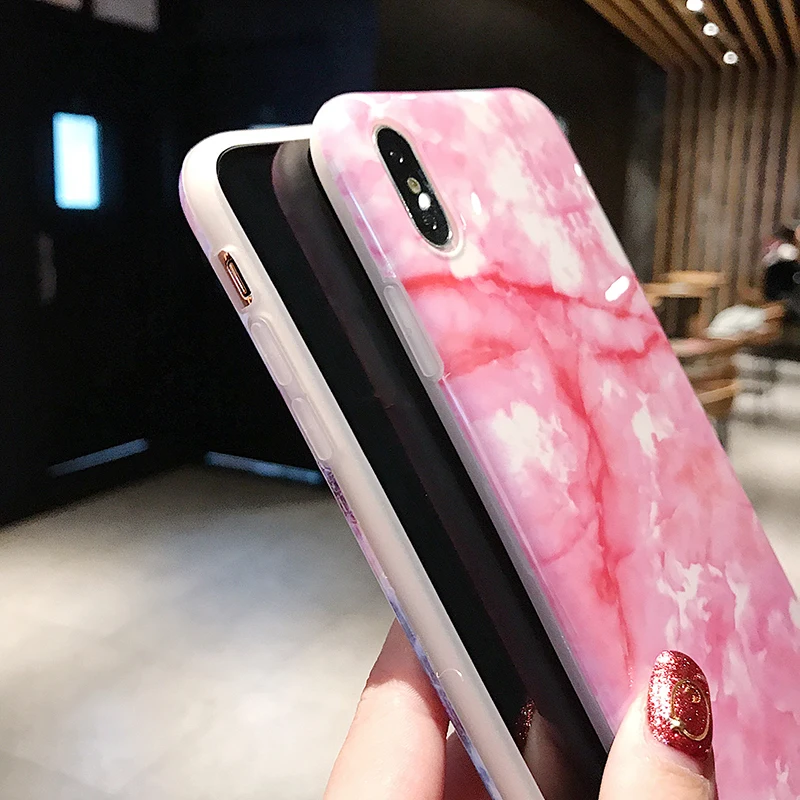 Роскошный Мраморный чехол для телефона iPhone 7 чехлы X XS MAX XR 6 6S 8 Plus мягкий