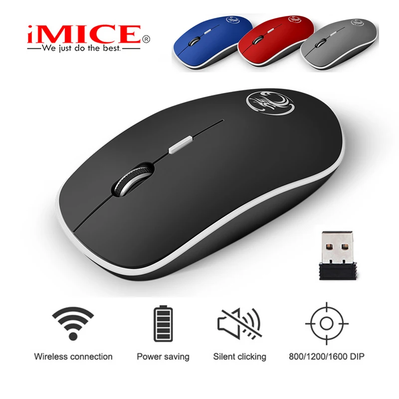 

iMice USB Silent Gaming Wireless Mouse Gamer Ergonomic Game Noiseless For PC Computer Laptop Optical Mause Mini Gamerskaya Raton