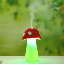 Mushroom LED Night Air Humidifier For Car Home Air Diffuser Atomizer Essential oil Diffuser Mist Maker Fogger