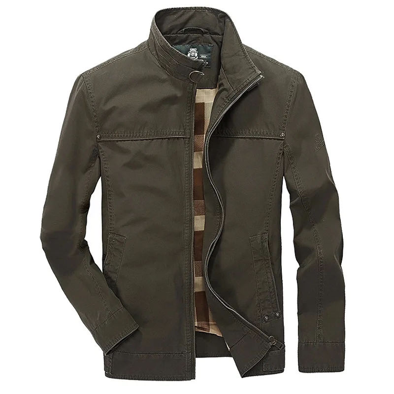 

2017 New AFS JEEP Casual Jacket Good Quality Cotton Business Stand Collar Loose Spring Autumn Military Jacket Coat casaco