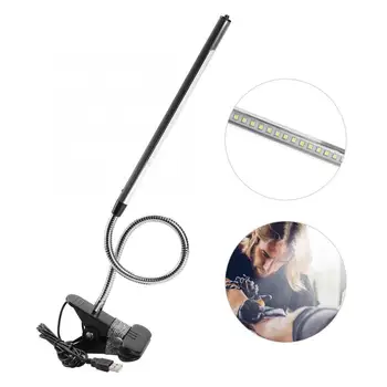 

Portable USB LED Clip Table Lamp Adjustable Desk Light for Tattoo/Manicure/Makeup Black Portable Clip Table Lamp