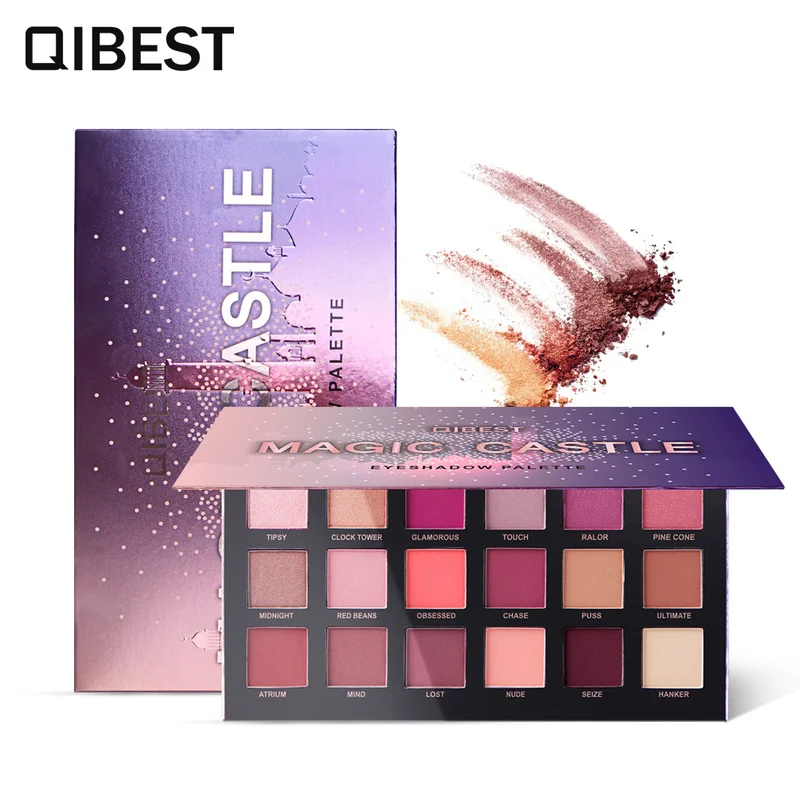 

New 18 Colors Nude Glitter Eyeshadow Matte Shimmer Palette Long Lasting Waterproof Mineral Powder Eye Shadow Makeup Cosmetic Kit