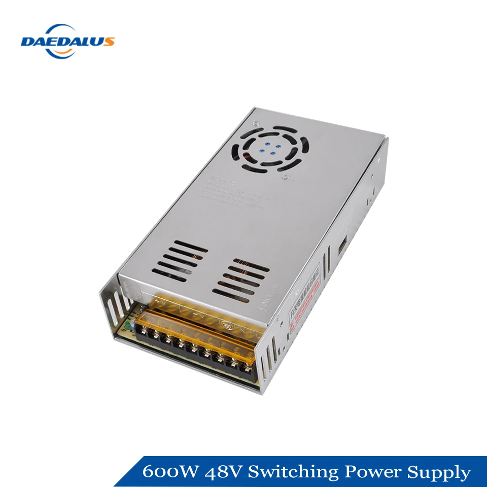 

Daedalus 48V 12.5A 600W Air-cooled Switching Power Supply Driver for Motor Voltage Adjustment
