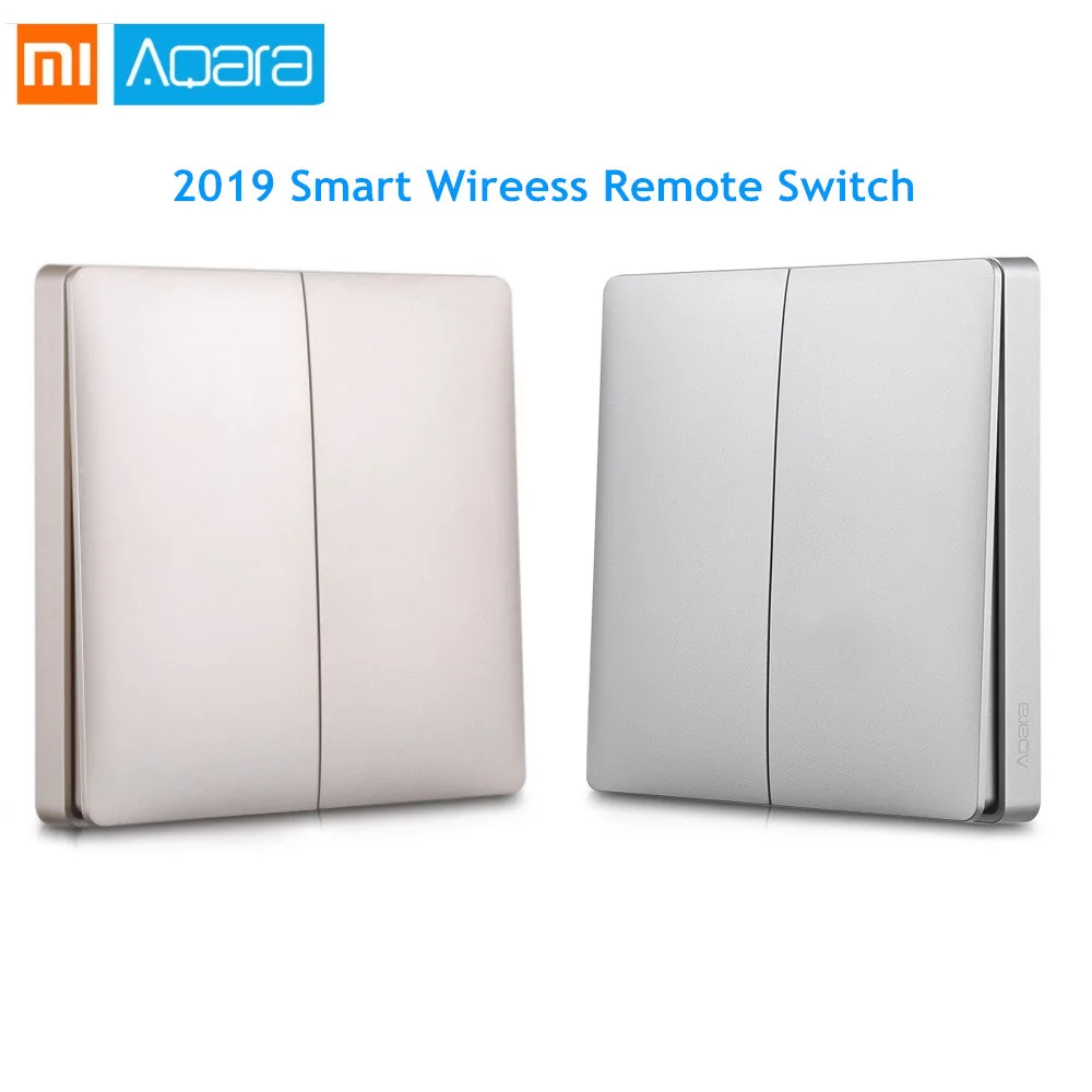 

2019 NEW AQara Smart Wireless Wall Switch Remote Control Intelligent Linkage Light Control Single/Double Key Support Mi Home APP