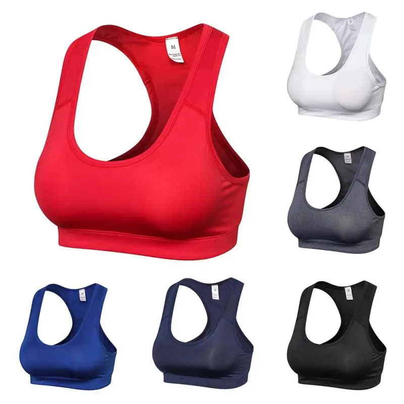 

Women Sports Bra Shockproof No Steel Ring Yoga Fitness Underwear Quick-Drying Breathable Running Bra Vest