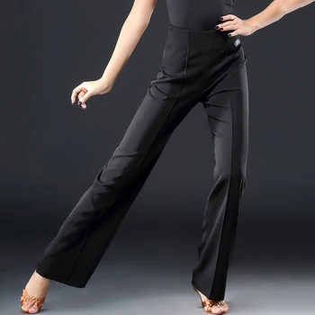 

Latin Ballroom Dance Pants Ladies Dancing Trousers Rumba Cha Cha Samba Tango Clothing Women Practice Show Dancewear Adult DN3530