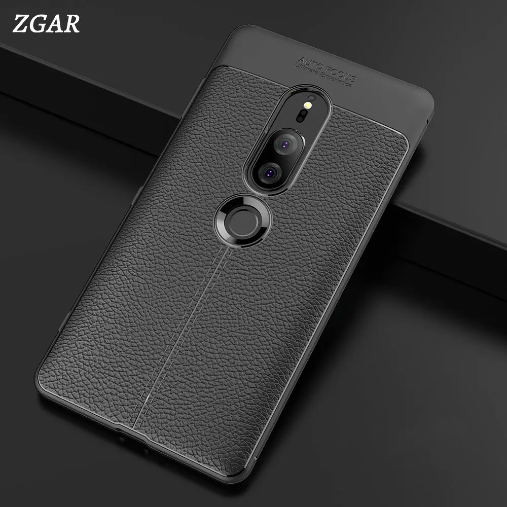 

ZGAR Case for Sony Xperia XZ2 Premium Soft Plain Celular Luxury Men Women Phone Bags Cases for Sony Xperia XZ2 Premium Fundas