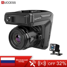 New 3 in 1 Car DVR Dash cam GPS 1296P Car Camera Dual Lens Video Recorder