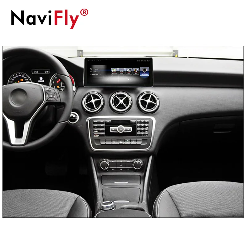 Top NaviFly 3G RAM 32G ROM 4G LTE Car Multimedia player gps navigator for Benz A Calss W176 2013-2015 with 10.25