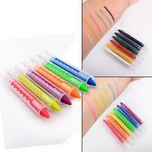 6 цветов краска для лица ing цветные карандаши сплайсинга структура краска для лица карандаш ручка для раскрашивания тела палка для детей макияж партии