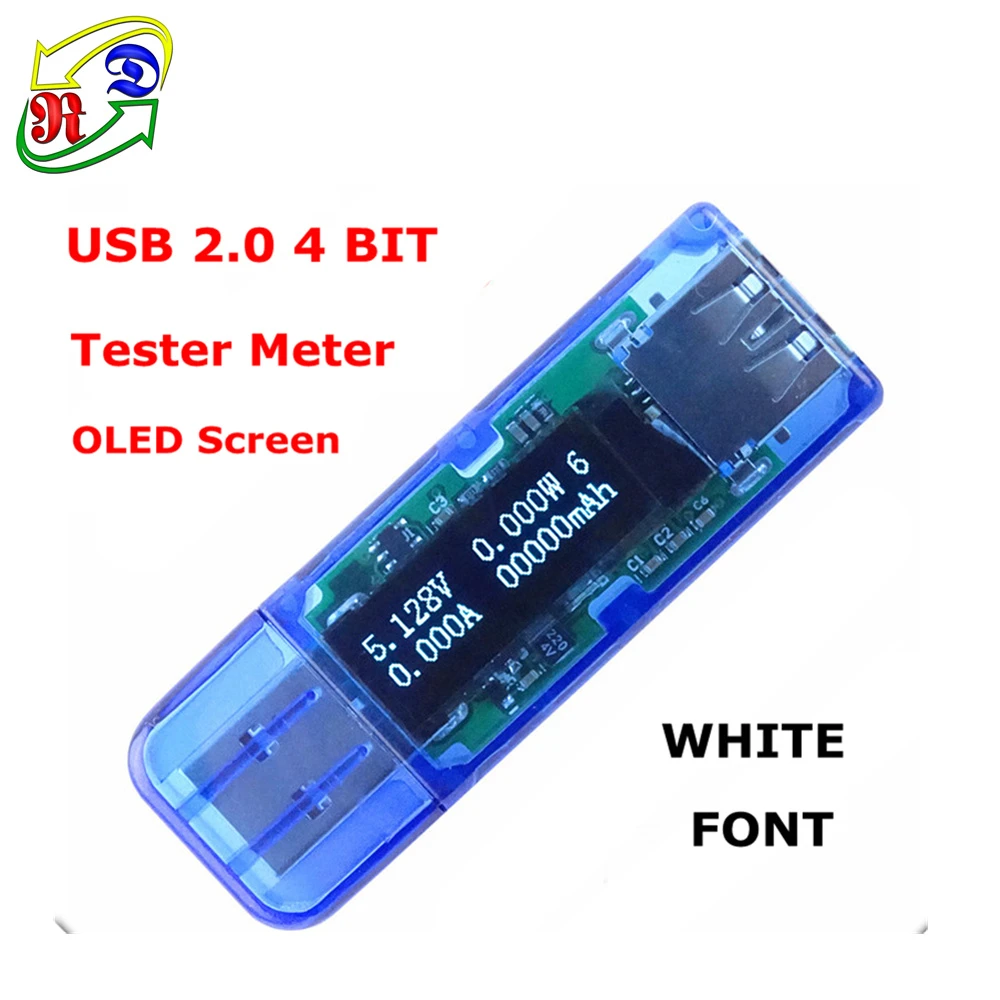 Blue Color LCD USB Tester Voltmeter High Presision Current Meter for Phones for Power Bank for Electronic Products