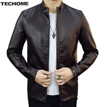 Модные Для мужчин Кожаная куртка весна тонкие молнии jaqueta de couro Повседневное Для Мужчин's Пальто для будущих мам брендовая одежда с pu Дизайн мотоцикл куртка