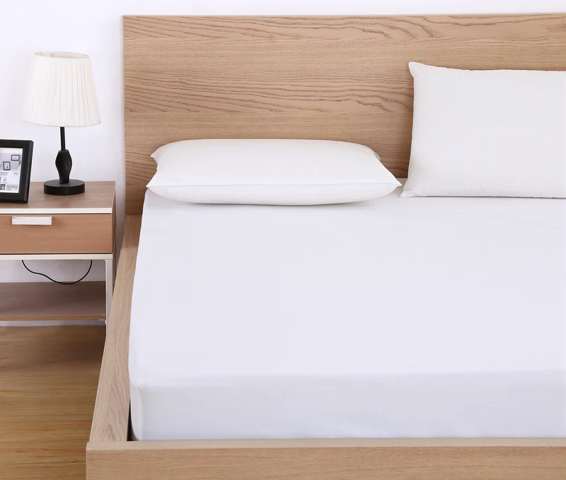 

100% Polyester Bed Sheet Solid Color Fitted Sheet Polyester Sheets on An Elastic Band 140X200CM 150X200CM New Arrivel Bed Linens