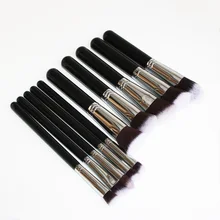 SGM 10pcs Synthetic Essential Kit Kabuki Makeup Brush Set Foundation Concealer Powder Blush Brush Cosmetic Tools Retail Package