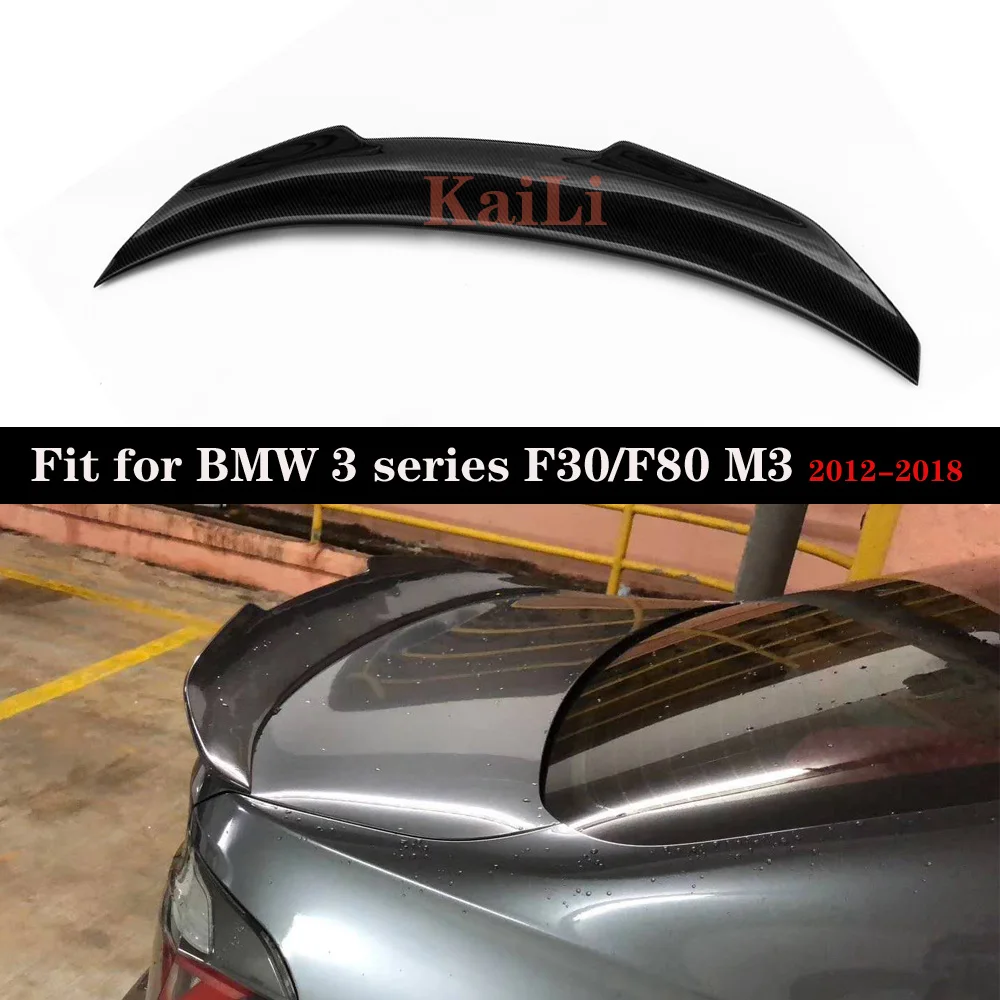 

Real Carbon Fiber Spoiler Wing for BMW 3 Series F30 F80 M3 CF Rear Trunk Spoiler Boot Tail Lip