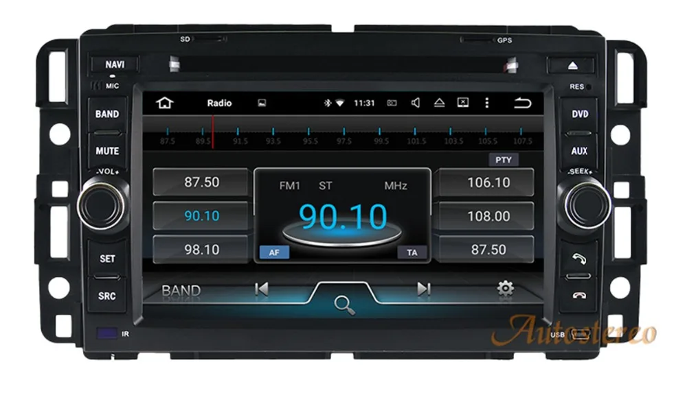 Top Android 8 Car CD DVD Player GPS navigation for HUMMER H2 2008-2011 SATNAV auto stereo head unit multimedia radio tape recorder 5