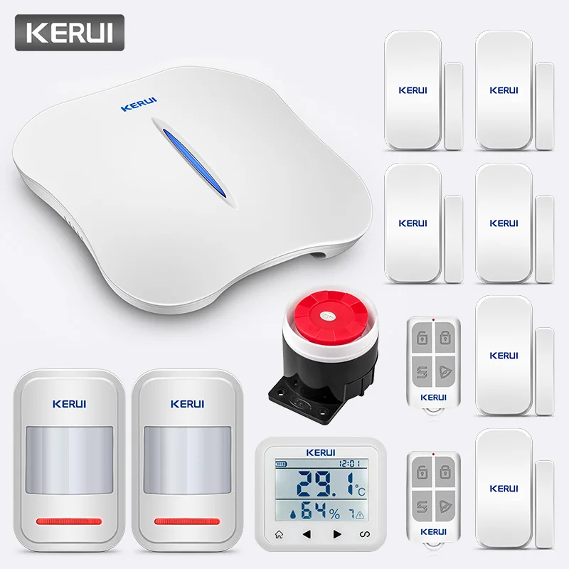 KERUI W1 433 МГц температурный детектор Детская домашняя защита SOS беспроводная WiFi PSTN