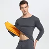 Thermal Underwear men Winter Women Long Johns sets fleece keep warm in cold weather size L to 6XL ► Photo 3/6