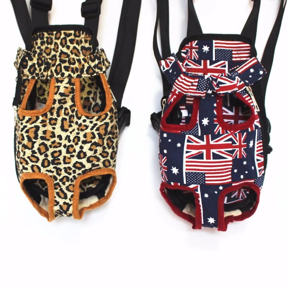 New Pet Backpack Dog Bag Chest Pack Dog Carrier Legs Out Front Style