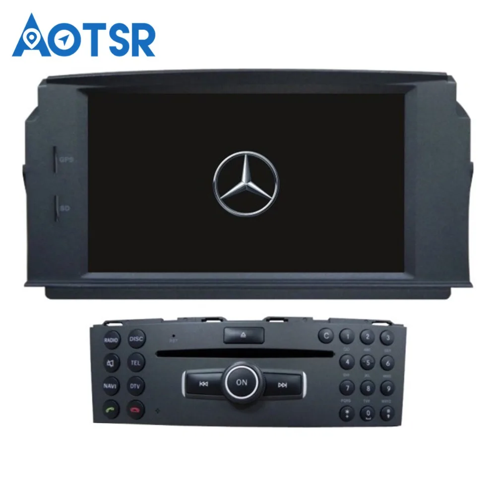 Android 9,0 автомобильный dvd-плеер для MERCEDES BENZ C Class C200 C180 C220 C230 W204 видео Автомобильный gps Радио Передняя панель dvd плеер Авто