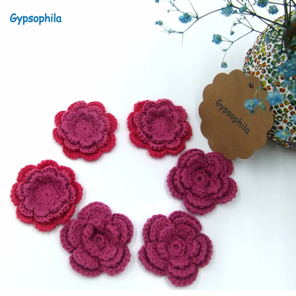 

Handmade Sew-on Appliques Applique Cotton Flowers Crochet FlowersSewing Accessories DIY Applique Scrapbooking Knitting headware