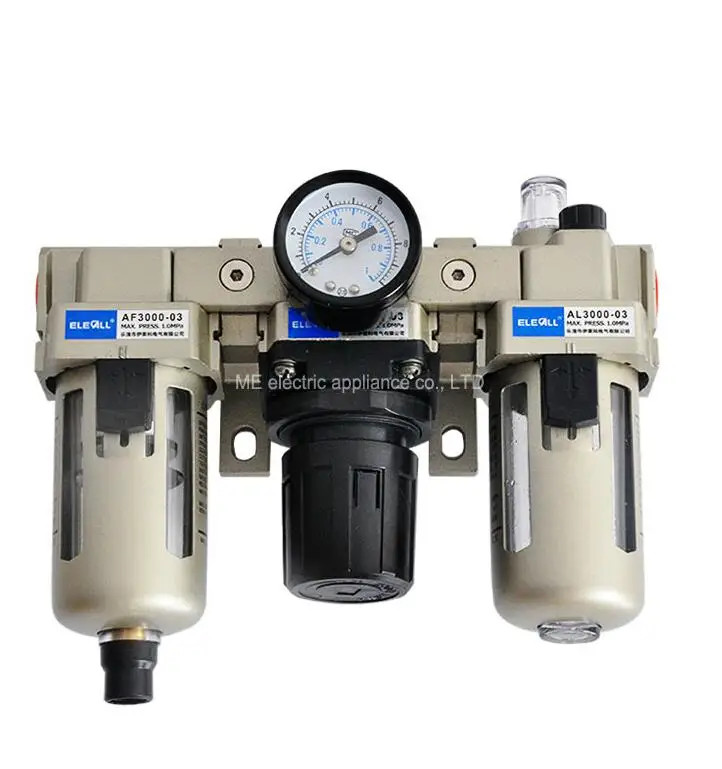 

AC3000-03 Pneumatic Unit 3/8" Pneumatic F.R.L Air Filter Regulator Combination Source Treatment Unit