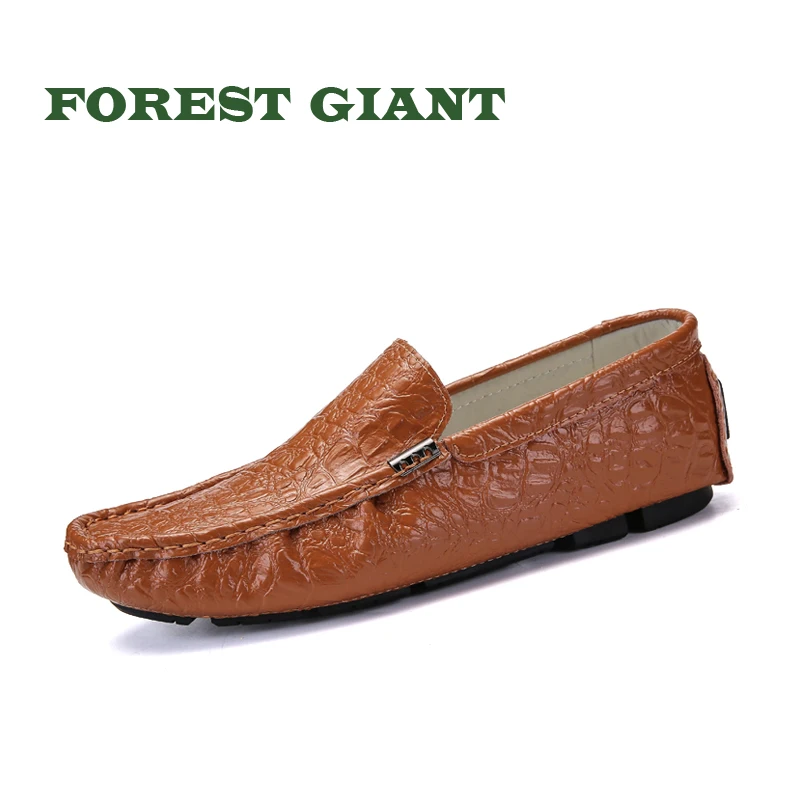 

FOREST GIANT Men's Spring Summer Lazy Loafer Casual Shoes Elegant Lazy Style Flat Large Size 47 Soft Driving Shoes 1812