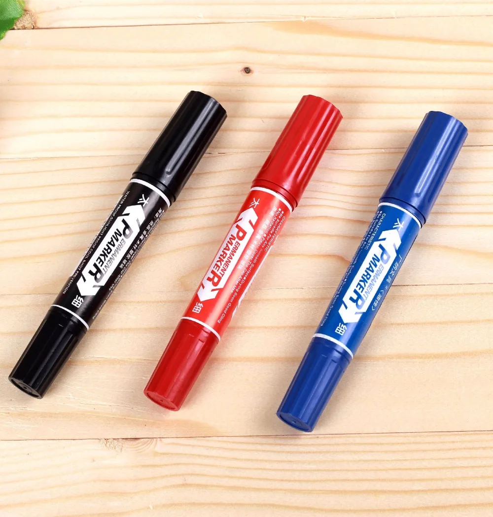 Wholesales Permanent marker Indelible Waterproof Pens Dual Side Writing