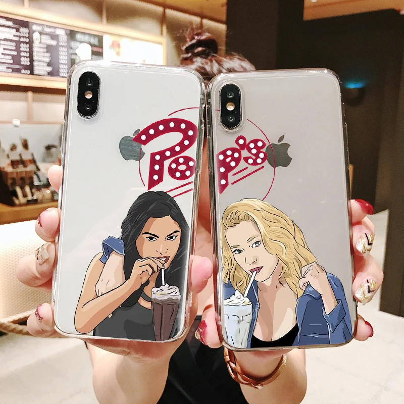 

American TV Riverdale Betty and Veronica Friendship Soft TPU case Phone Cover For iPhone MAX XR XS X10 5 5S 5SE 6 6SPlus 7 8Plus