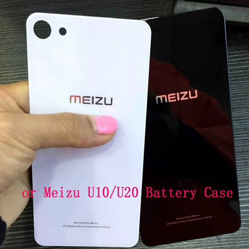 

Case For meizu U10 Case U 10 Back Glass Rear Door Housing Replacement for meizu U20 U 20 Battery Cover With STICKER Adhesive