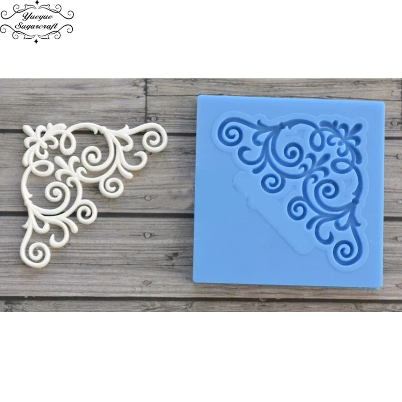 

Yueyue Sugarcraft flower silicone mold fondant lace mold cake decorating tools chocolate gumpaste mold
