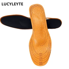 2017 HOT SALE Unisex Orthotic Arch Support Sport Shoe Insoles Insert Cushion for Men Women leather Wear-resistant breathable