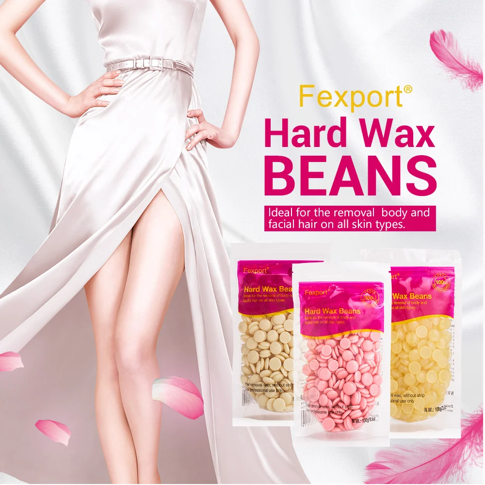 

100g Depilatory Hard Wax Beans Lavender Rose Flavor Wax Waxing Pellet Bikini Arm pit Leg Hair Removal No Strip Body Beauty TSLM2