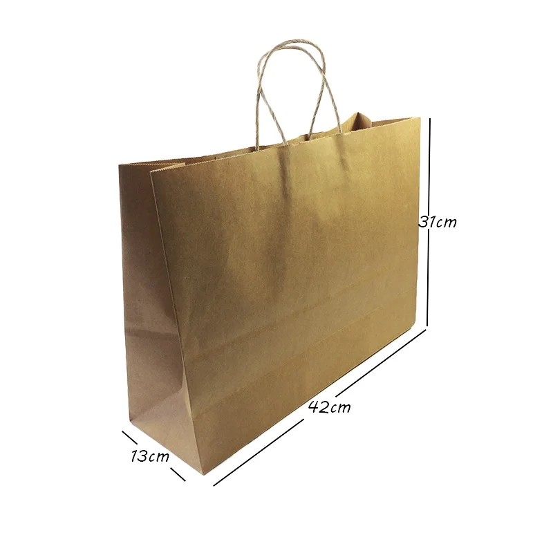 Lot of 150 Small Kraft Birch Gift Bag w/ Paper Twist Handles 8" x 4" x 2 1/2" 