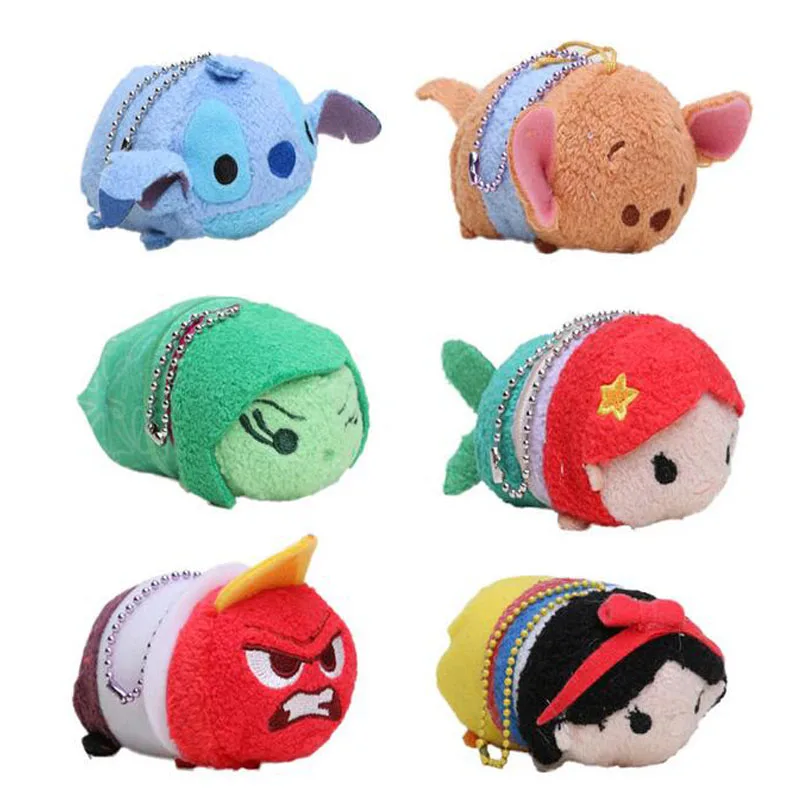 

3.5inch Mini Plush Toy Doll Cute Screen Cleaner Plush Toy Juguetes Snow White Mermaid Duck Cinderella