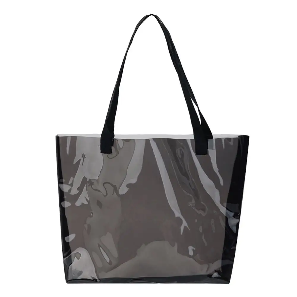 واضح PVC شفافة حقيبة تسوق حقيبة يد للنساء 2019 حمل حقائب السفر كيس من دوس Bolsas الأنثوية موهير Sac واضح PVC شفافة حقيبة تسوق حقيبة يد للنساء 2019 حمل حقائب السفر كيس من دوس Bolsas الأنثوية موهير Sac