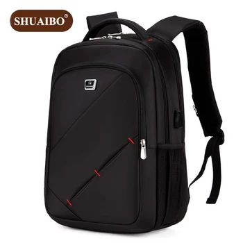 

Shuaibo Large Capacity Fashion Men Backpack Waterproof Oxford Travel Backpack Multifunctional Bags 15.6 Inches Laptop Bags D036