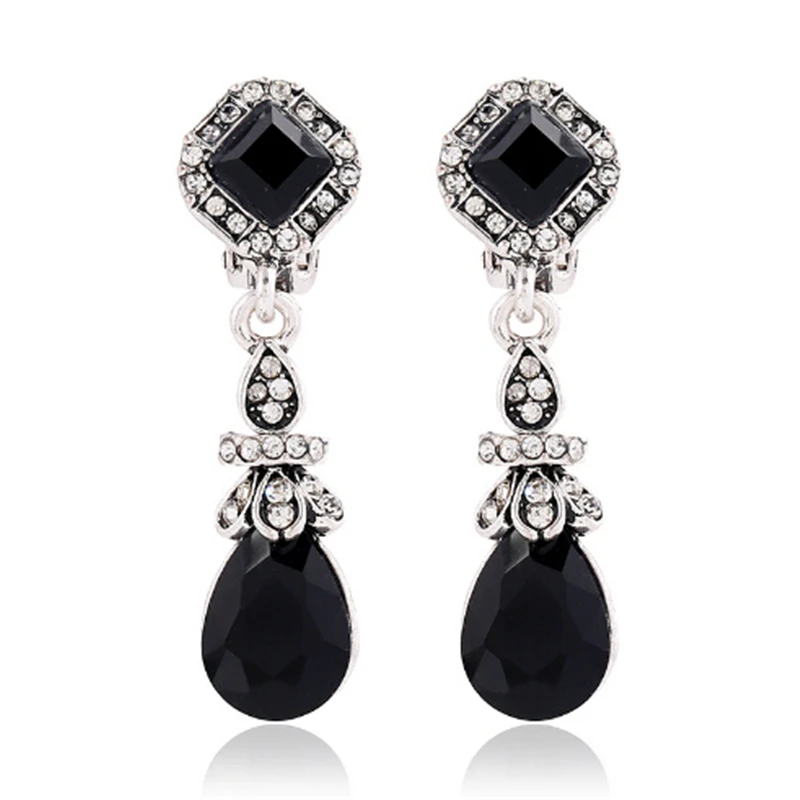 

Antique Jewelry 2019 New Fashion Party Dresses Bohemia Style Crystal Beads Statement Drop Earrings Vintage Jewelry for Women