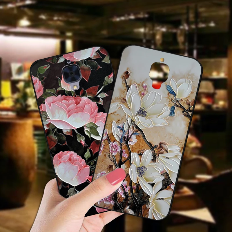 

ShuiCaoRen Luxury Silicone Case For Oneplus 3 3T A3000 Pretty Flower TPU Phone Cover Bag For Oneplus 3T Cases