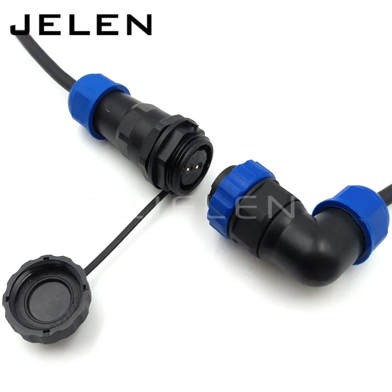 

SD20TA-ZP, waterproof connector 2 pin plug socket , IP67, 2 pin power cable connector, Cable docking connector male and female