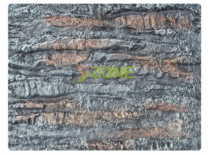 2 PCS 60x45cm Foam Red Gray Wave Style 3D Aquarium Background Board