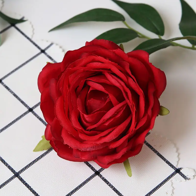 7 шт./лот, искусственные цветы с большими розами для свадебной вечеринки, Шелковый цветок, украшение стены, Флорес, Фотофон "сделай сам", цветочные принадлежности