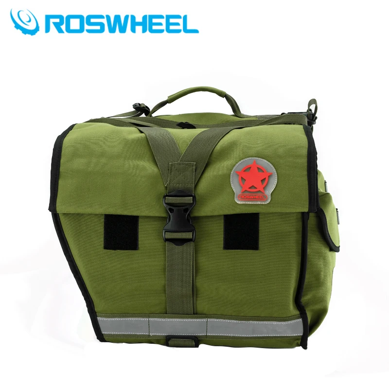 Roswheel велосипед мешок сзади холщевая сумка 50l навесная задняя велосипедная