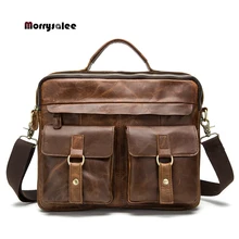 Обычная кожаная мужская сумка, мужская сумка через плечо, первый слой кожаной бизнес-сумки