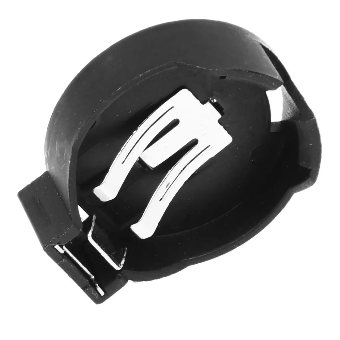 실용적인 코인 셀 버튼 배터리 소켓 홀더 케이스, CR2450, 2 핀, 블랙