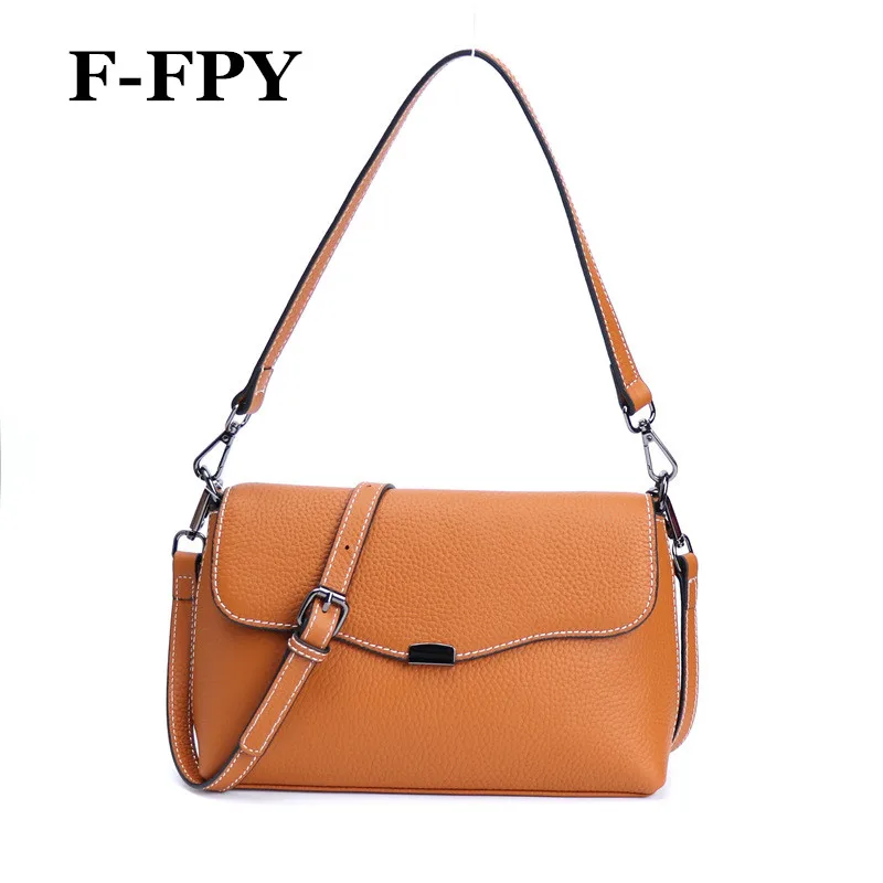 

New Women Shoulder Bag High Quality Genuine Cowhide Leather Female Messenger Bag Girls Small Mini Flap Crossbody Bag Shopping